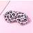 Shein Pink Satin Leopard Print Digital Sleeping Eye Mask