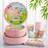 Shein Pink Farm Car Disposable Plates Set 7/9 Inch