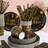 Shein Birthday Balloon Disposable Tableware Set 7/9 Inch Black And Gold