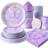 Shein 25-Piece Purple Butterfly Crown Disposable Paper Plate Napkin And Cup Set