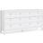 Furniturebox Madrid White Chest of Drawer 159.4x79.7cm