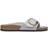 Birkenstock Madrid Big Buckle Natural Leather Patent High Shine - Stone Coin