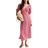 New Look Gingham Bow Back Midi Dress - Red