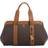 Michael Kors Romee Small Signature Logo Satchel - Brown