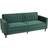 Homcom Futon Velvet Green Sofa 189cm 3 Seater