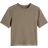 H&M Cropped Training Top with Drymove - Dark Beige