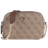Guess Noelle 4G Logo Mini Crossbody Bag - Latte Logo/Brown