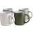 Dunelm Set of 4 Assorted Mug 33cl 4pcs