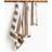 H&M Striped Guest Towel White, Brown (70x50cm)