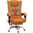Vinsetto 4 Point Vibration Massage Brown Office Chair 118cm