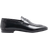 River Island Leather Slip On Loafers - Black