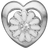 Christina Marguerite Charm - Silver/White/Diamond