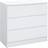 Birlea Oslo 3 White Chest of Drawer 80x77cm