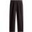H&M Relaxed Fit Linen Blend Trousers - Dark Brown