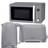 Geepas 1.7l Electric Kettle 2 Slice Bread Toaster & Microwave Kitchen Set, Grey