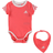 adidas 3-Stripes Onesie with Bib - Semi Turbo/White