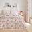 Dunelm Hani Duvet Cover Pink (200x200cm)