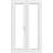 Crystal CRY237 uPVC French Door Interior Door Clear Glass (119x205.5cm)