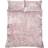 Catherine Lansfield Crushed Duvet Cover Pink (220x260cm)