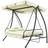 OutSunny Hammock Gunga med Liggfunktion 3-sits Beige 200 x 125 x 170 cm