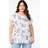 Zizzi T-shirt Med Blommigt Tryck