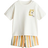 H&M 2-delat Set Med T-shirt Och Shorts - Vit/Randig