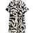 H&M Viscose Tunic Dress - Cream/Black Patterned