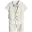 H&M Baby 4-Piece Linen-Blend Dressy Set - Beige