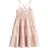 H&M Smocked Dress with Ruffled Edges - Light Pink (1281926003)