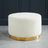 LPD Furniture Lara Ted Ivory Pouffe 35.5cm