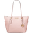 Michael Kors Charlotte Large Saffiano Leather Top Zip Tote Bag - Powder Blush