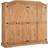 SECONIQUE Corona Distressed Waxed Pine Wardrobe 196x189cm
