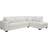 Brayden Studio Tristan Right-Hand Corner Cream Teddy Sofa 308cm 5 Seater
