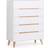 Julian Bowen Alicia White Chest of Drawer 90x118cm