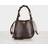 Ganni Bou Bucket Bag Croco Dam - Chocolate Fondant