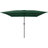 vidaXL Firkantet Hav Parasol 295x245 cm Grøn