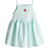 H&M Print Detail Dress - Light Turquoise/Strawberry (1285473001)