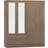 SECONIQUE Nevada Rustic Oak Wardrobe 154x183cm