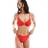New Look Swirl Trim Bikini Top - Red