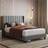 Yaheetech Upholstered with Channel Tufted Headboard Double 4'6 Frame Bed