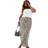 New Look Curve Leopardmönstrad Diagonalskuren Midikjol - Brun