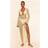 PrettyLittleThing Cream Crochet O Ring Maxi Beach Dress - White