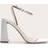 PrettyLittleThing Square Toe High Block Heeled Sandals - White