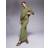 River Island Clean Neoprene Maxi Skirt - Khaki