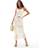 New Look Women's Satin Midi Skirt - Yellow Floral