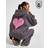adidas Heart Bubble Hoodie - Grey