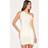 PrettyLittleThing Double Slinky Ruched Draped Detail Mini Dress - Yellow