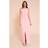 PrettyLittleThing Woven Button Maxi Dress - Light Pink