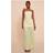 PrettyLittleThing Chiffon Pleated Skirt Panel Bandeau Maxi Dress - Sage Green