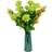 Leaf Artificial Green Vase 28cm